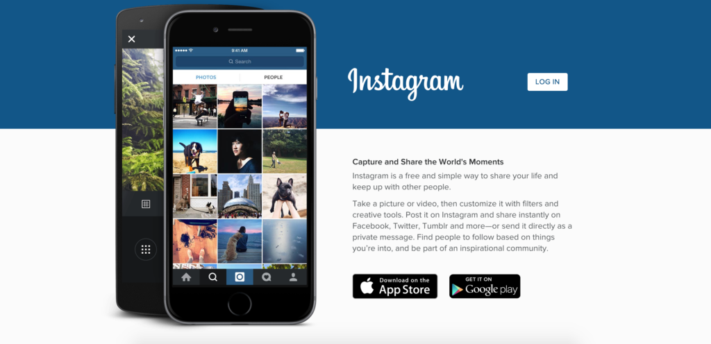 Instagram Log In Page