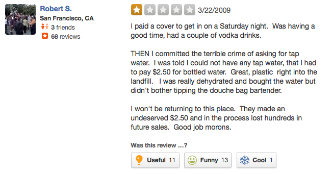 Bad Yelp Review