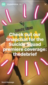 Snapchat / Instagram Stories The Debrief UK